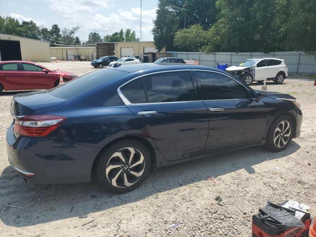 1HGCR3F80GA008185 - 2016 HONDA ACCORD EXL BLUE photo 3