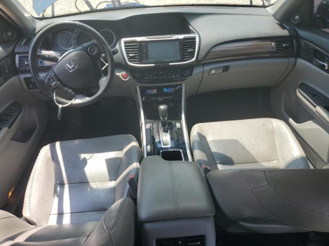 1HGCR3F80GA008185 - 2016 HONDA ACCORD EXL BLUE photo 8