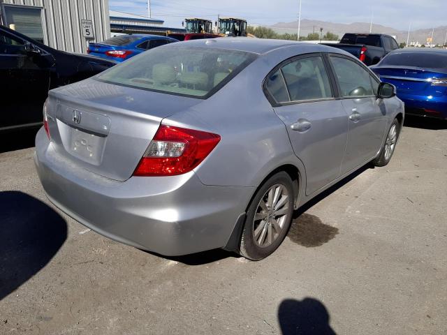 19XFB2F96CE332445 - 2012 HONDA CIVIC EXL SILVER photo 4