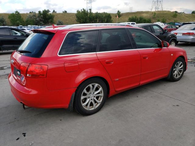 WAUSF78E07A081521 - 2007 AUDI A4 S-LINE 2.0T AVANT QUATTRO RED photo 3