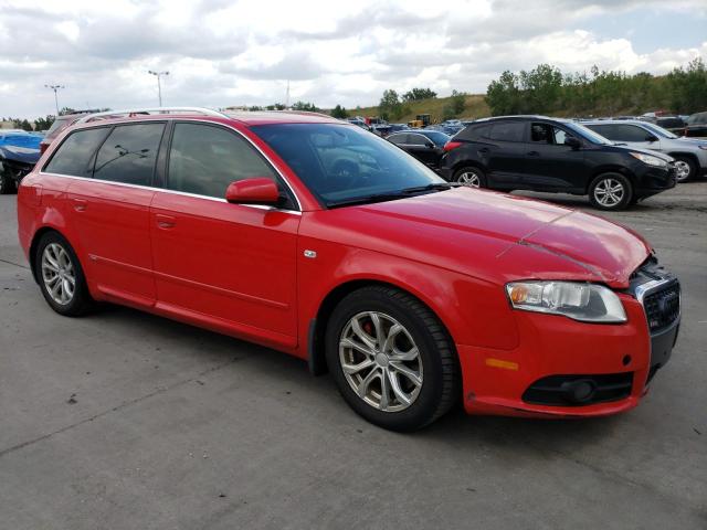 WAUSF78E07A081521 - 2007 AUDI A4 S-LINE 2.0T AVANT QUATTRO RED photo 4