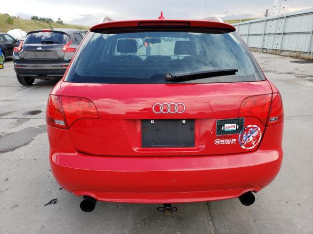 WAUSF78E07A081521 - 2007 AUDI A4 S-LINE 2.0T AVANT QUATTRO RED photo 6