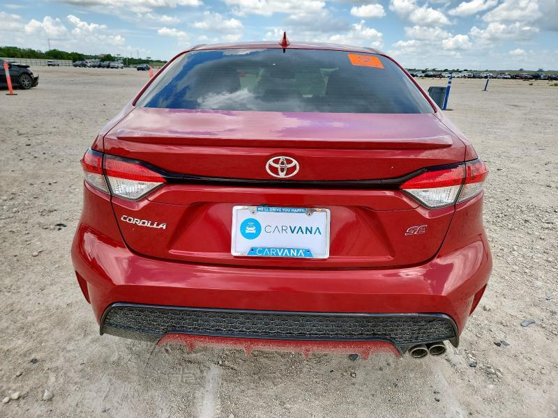 JTDP4MCE3MJ053972 - 2021 TOYOTA COROLLA SE RED photo 6
