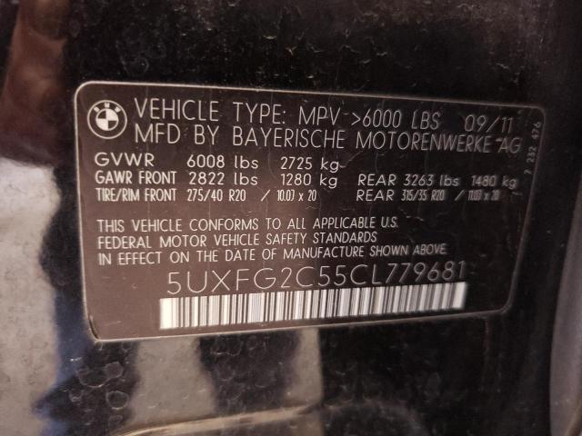 5UXFG2C55CL779681 - 2012 BMW X6 XDRIVE35I BLACK photo 13