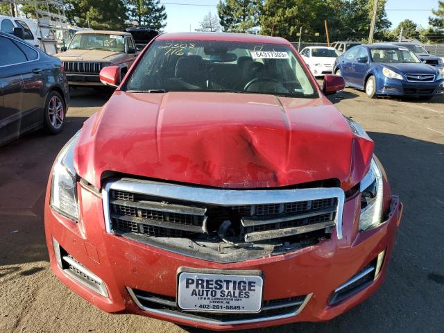 1G6AJ5S36D0127267 - 2013 CADILLAC ATS PERFORMANCE RED photo 5