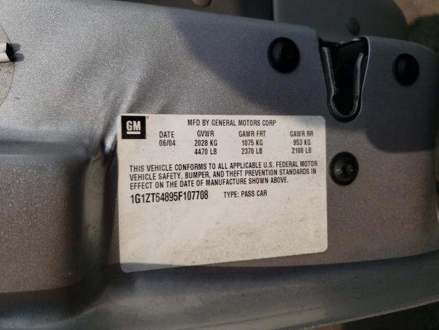 1G1ZT64895F107708 - 2005 CHEVROLET MALIBU MAXX LS ვერცხლისფერი ფოტო 12