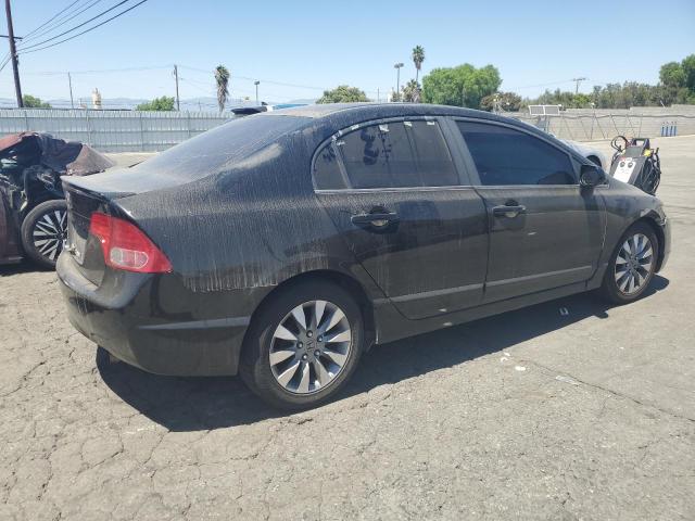 1HGFA16518L025064 - 2008 HONDA CIVIC LX BLACK photo 3