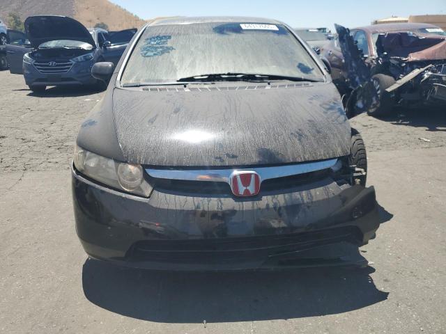 1HGFA16518L025064 - 2008 HONDA CIVIC LX BLACK photo 5