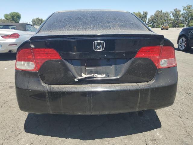 1HGFA16518L025064 - 2008 HONDA CIVIC LX BLACK photo 6