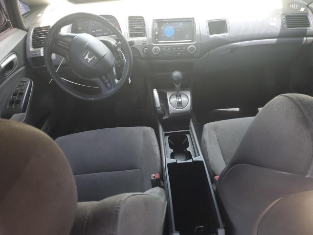 1HGFA16518L025064 - 2008 HONDA CIVIC LX BLACK photo 8