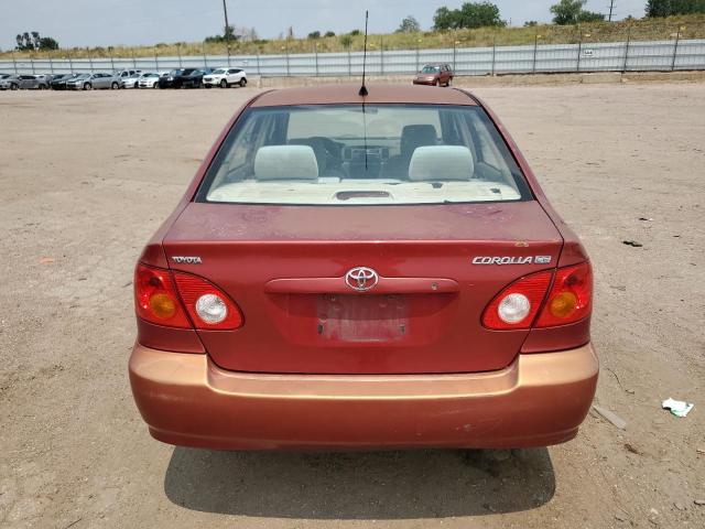 1NXBR32E63Z118023 - 2003 TOYOTA COROLLA CE RED photo 6