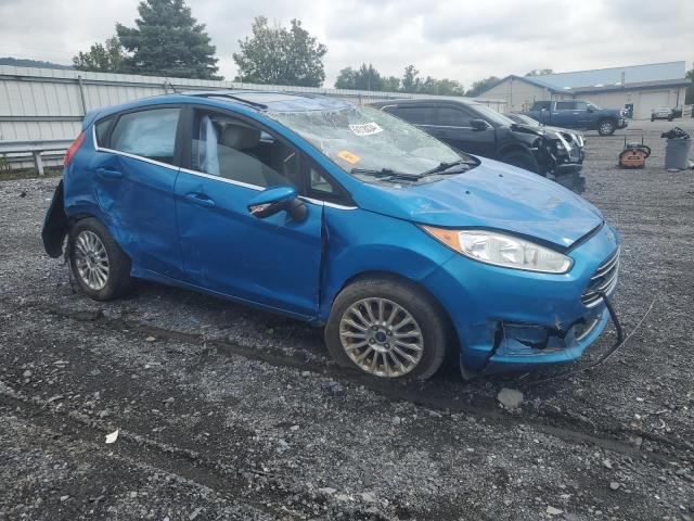 3FADP4FJ7EM100191 - 2014 FORD FIESTA TITANIUM BLUE photo 4