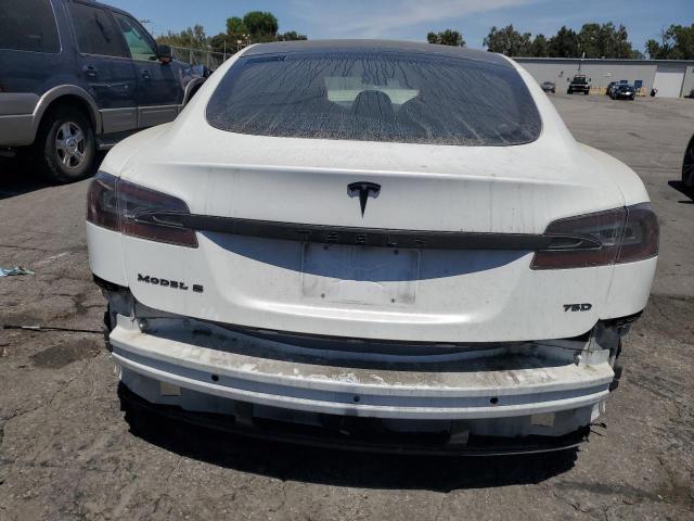 5YJSA1E27HF213255 - 2017 TESLA MODEL S Weiß Foto 6