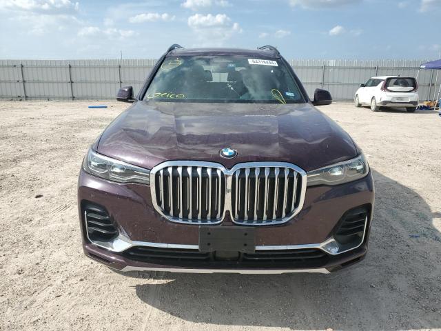 5UXCW2C03L9C74619 - 2020 BMW X7 XDRIVE40I BURGUNDY photo 5