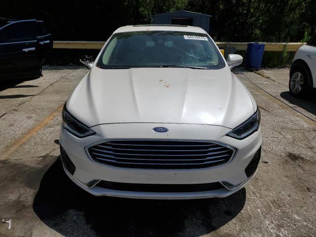 3FA6P0MU2KR262422 - 2019 FORD FUSION SEL Weiß Foto 5