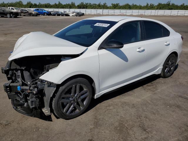 3KPF34AD2ME326762 - 2021 KIA FORTE GT LINE WHITE photo 1