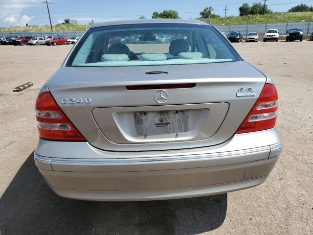 WDBRF61J34E018046 - 2004 MERCEDES-BENZ C 240 ვერცხლისფერი ფოტო 6