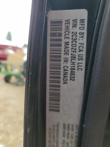 2C3CDZFJ8LH184632 - 2020 DODGE CHALLENGER R/T SCAT PACK BLACK photo 13