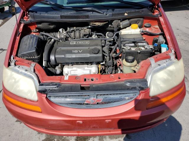 KL1TD52685B286621 - 2005 CHEVROLET AVEO BASE Qırmızı foto 11