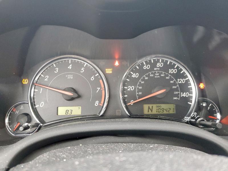 5YFBU4EE6DP109034 - 2013 TOYOTA COROLLA BASE შავი ფოტო 9