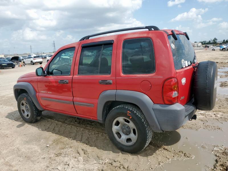 1J4GK48K43W622909 - 2003 JEEP LIBERTY SPORT RED photo 2