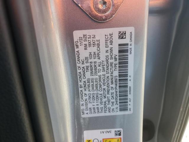 2HKRS4H41PH408973 - 2023 HONDA CR-V EX SILVER photo 13