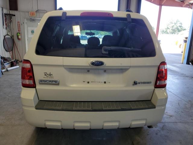 1FMCU59399KB62430 - 2009 FORD ESCAPE HYBRID WHITE photo 6