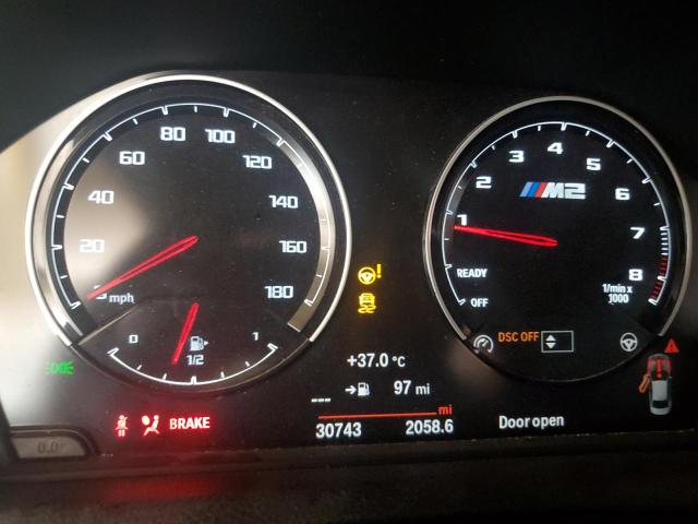 WBS2U7C51KVB09212 - 2019 BMW M2 COMPETITION Синій фото 9