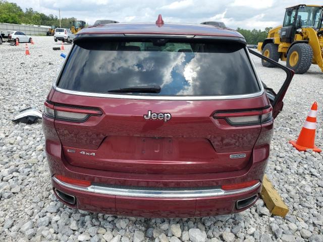 1C4RJKDG3M8138260 - 2021 JEEP GRAND CHER L OVERLAND RED photo 6