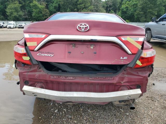 4T1BF1FK9HU790274 - 2017 TOYOTA CAMRY LE RED photo 6