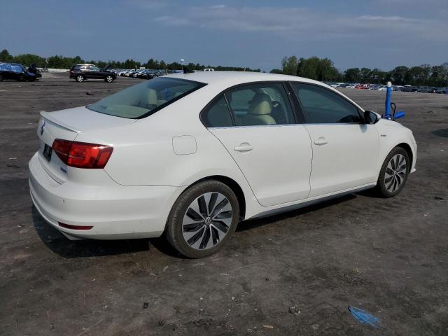 3VW637AJ1FM310596 - 2015 VOLKSWAGEN JETTA HYBRID WHITE photo 3