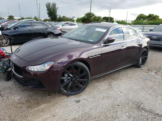 ZAM57XSA3H1218841 - 2017 MASERATI GHIBLI BURGUNDY photo 1