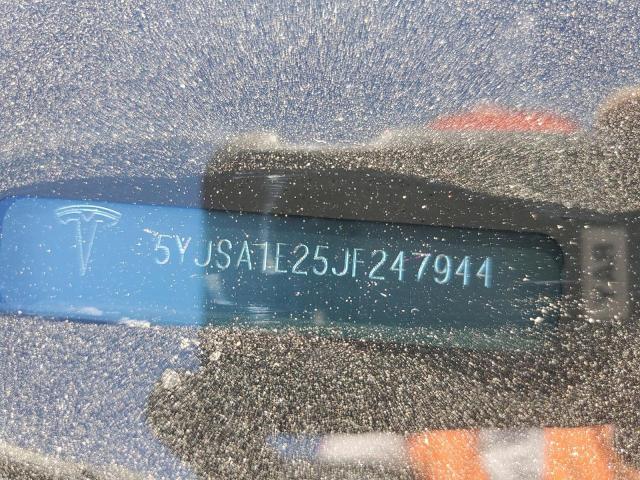 5YJSA1E25JF247944 - 2018 TESLA MODEL S Մոխրագույն լուսանկար 12