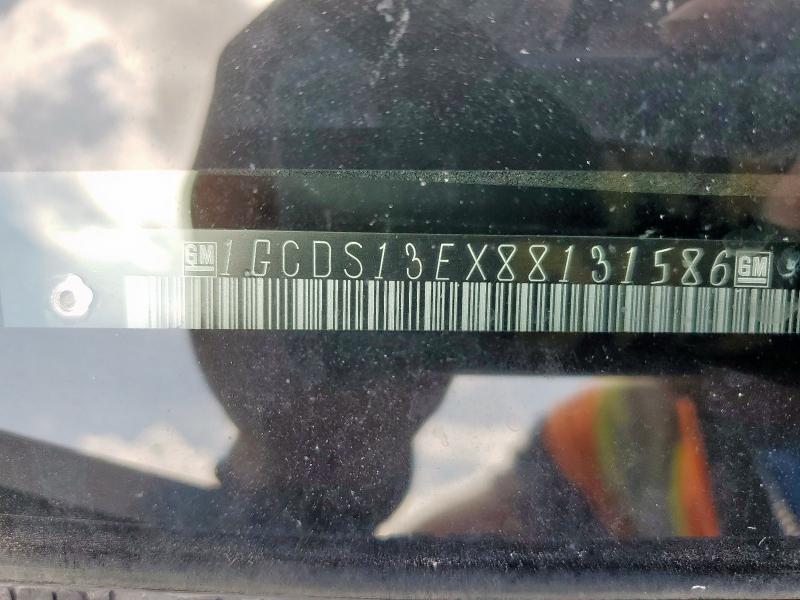 1GCDS13EX88131586 - 2008 CHEVROLET COLORADO GRAY photo 12