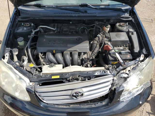 JTDBR32EX40051911 - 2004 TOYOTA COROLLA CE Սև լուսանկար 11