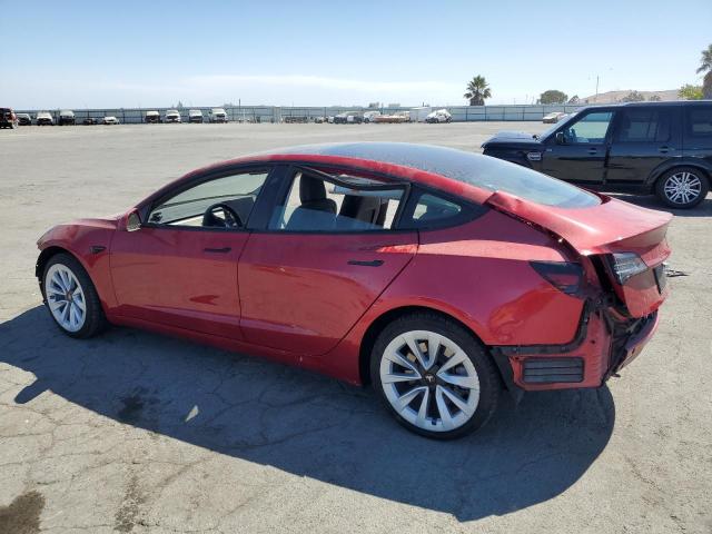 5YJ3E1EA3PF454941 - 2023 TESLA MODEL 3 Czerwony zdjęcie 2