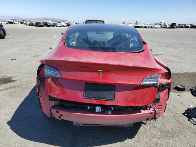 5YJ3E1EA3PF454941 - 2023 TESLA MODEL 3 Czerwony zdjęcie 6