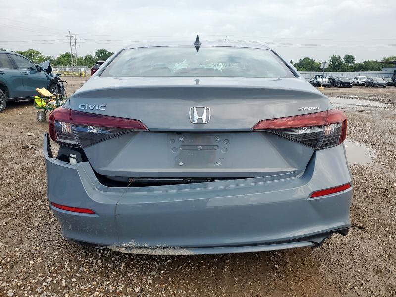 2HGFE2F5XSH509121 - 2025 HONDA CIVIC SPORT GRAY photo 6