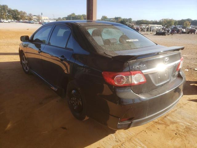 2T1BU4EEXBC729415 - 2011 TOYOTA COROLLA BASE BLACK photo 3