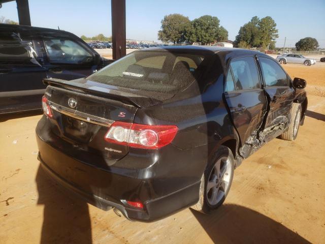 2T1BU4EEXBC729415 - 2011 TOYOTA COROLLA BASE BLACK photo 4