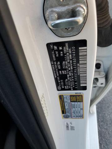 5XXGT4L31KG374430 - 2019 KIA OPTIMA LX თეთრი ფოტო 12