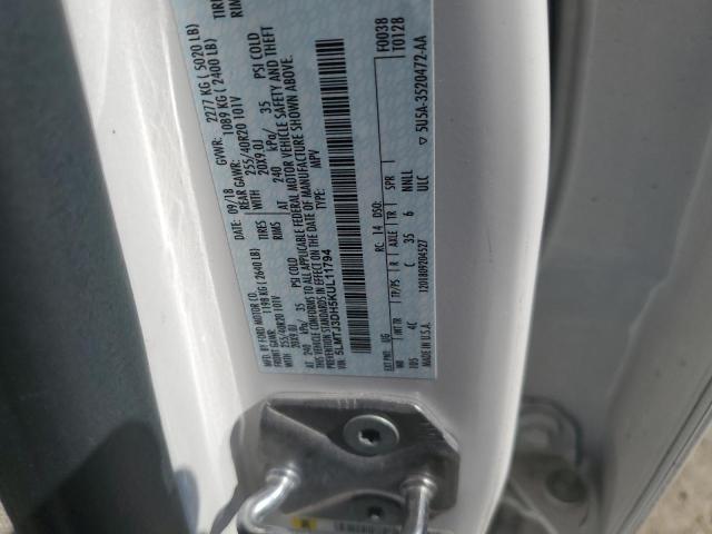 5LMTJ3DH5KUL11794 - 2019 LINCOLN MKC RESERVE Білий фото 13