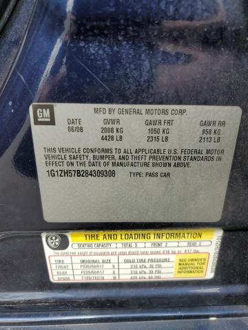 1G1ZH57B284309308 - 2008 CHEVROLET MALIBU 1LT 蓝色 照片 12