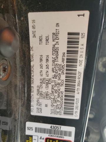 5TFCZ5AN2GX034145 - 2016 TOYOTA TACOMA DOUBLE CAB 黑色 照片 12