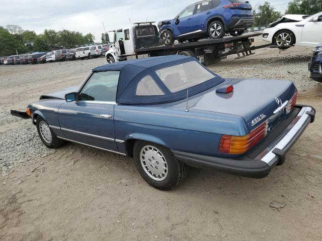 WDB10704412061552 - 1980 MERCEDES-BENZ 450 SL BLUE photo 2