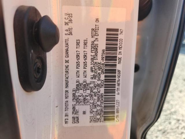 3TYDZ5BN1PT034909 - 2023 TOYOTA TACOMA DOUBLE CAB 白色 照片 12