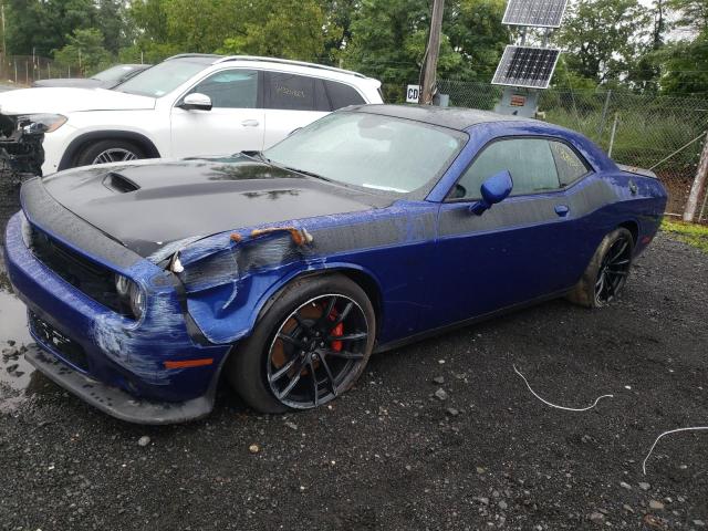 2C3CDZFJ9MH526767 - 2021 DODGE CHALLENGER R/T SCAT PACK BLUE photo 1