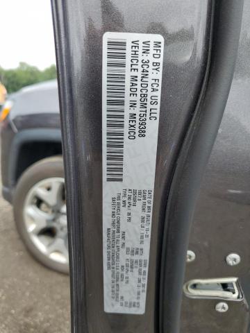 3C4NJDCB5MT539388 - 2021 JEEP COMPASS LIMITED GRAY photo 12