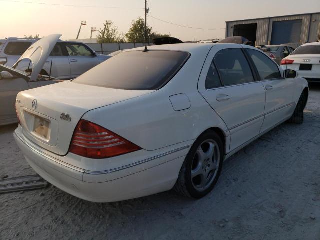 WDBNG70J14A397705 - 2004 MERCEDES-BENZ S 430 WHITE photo 3