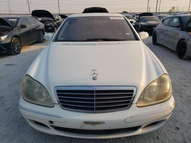 WDBNG70J14A397705 - 2004 MERCEDES-BENZ S 430 WHITE photo 5